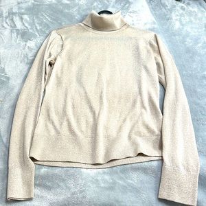 Turtleneck creamy colour with the sparkl